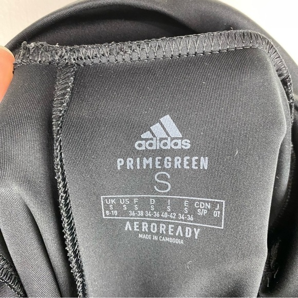 Adidas Prime Green Aeroready High Waisted Sport Tights Leggings Black Size Small - Picture 6 of 8